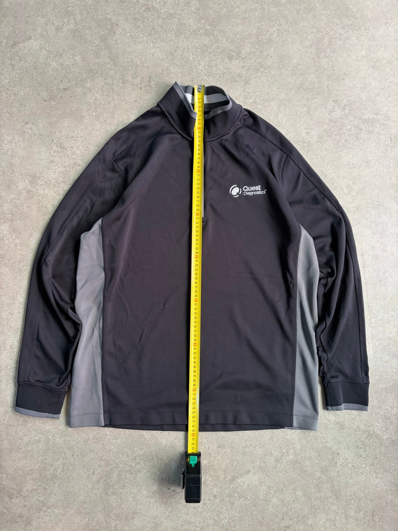 פולאובר חצי רוכסן Nike Quest Diagnostics וינטג׳ - XL