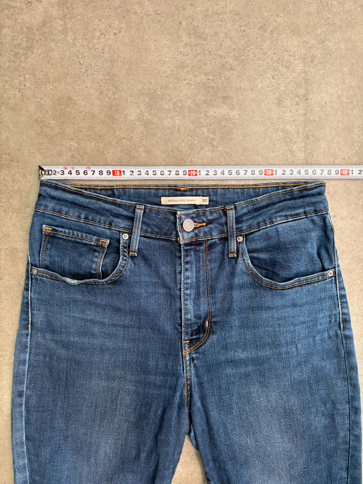 שורט ג'ינס Levi's 721 High Rise Skinny וינטג׳ - 28