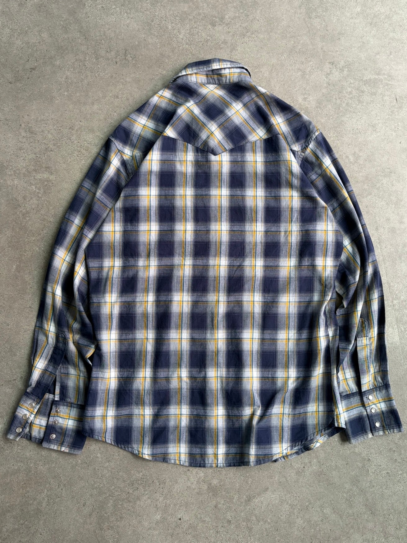 חולצת ווסטרן Wrangler משבצות וינטג׳ - M