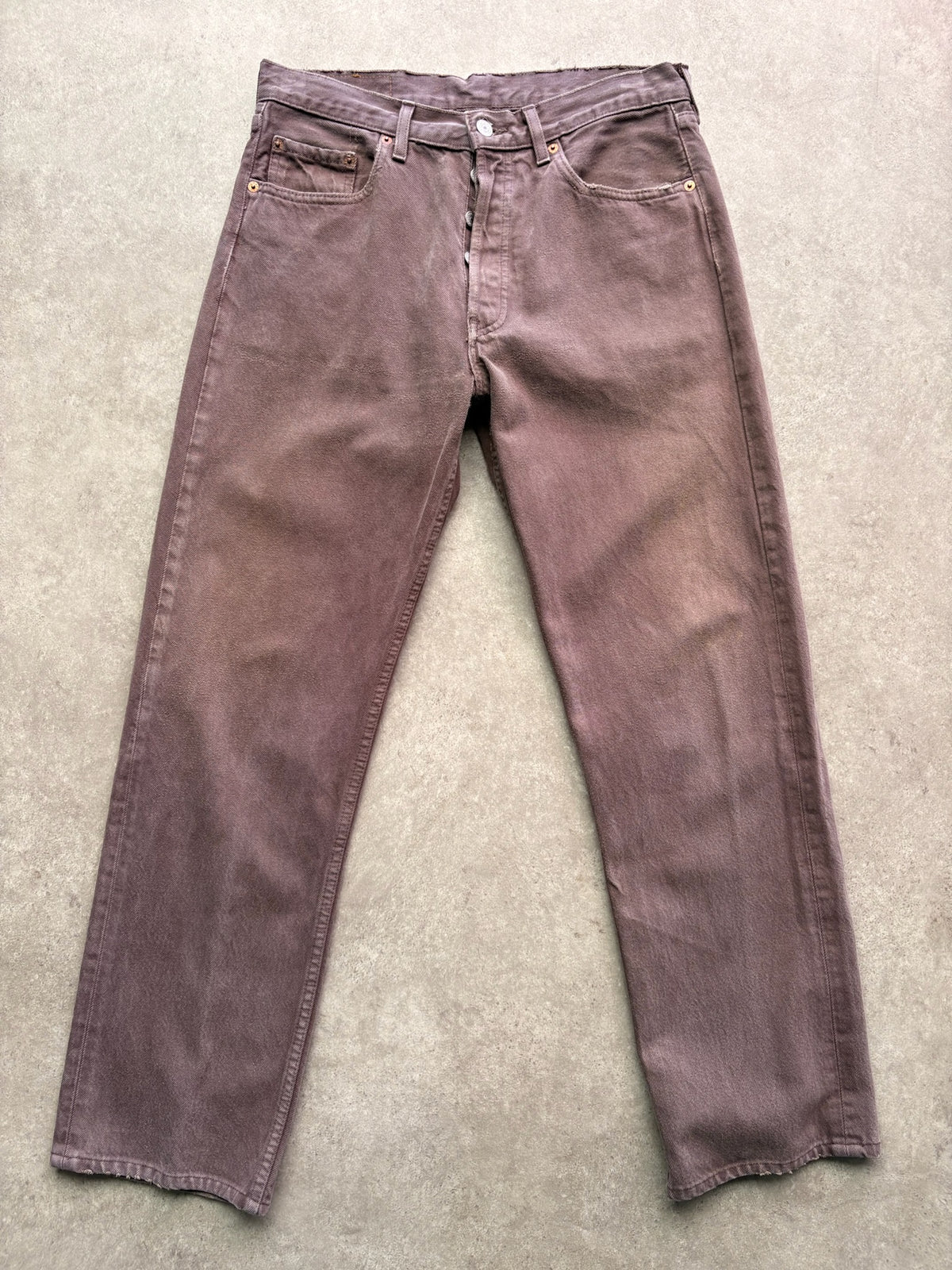 ג'ינס Levi's 501 וינטג׳ בצבע חום-סגלגל דהוי - 31