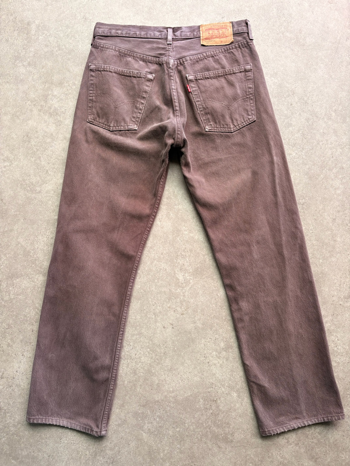 ג'ינס Levi's 501 וינטג׳ בצבע חום-סגלגל דהוי - 31