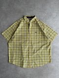 חולצת Chaps Ralph Lauren משבצות צהובה וינטג׳ - 3XL