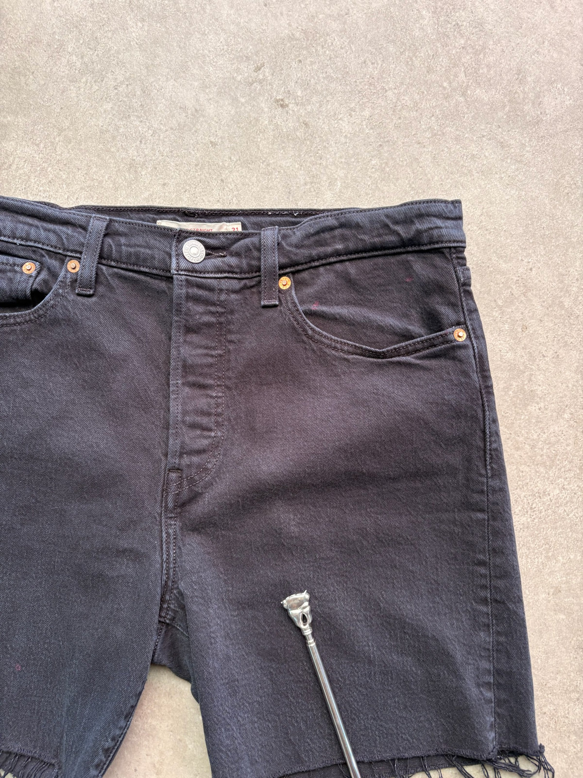 שורט ג'ינס Levi's 501 וינטג׳ פרום-שחור - 31