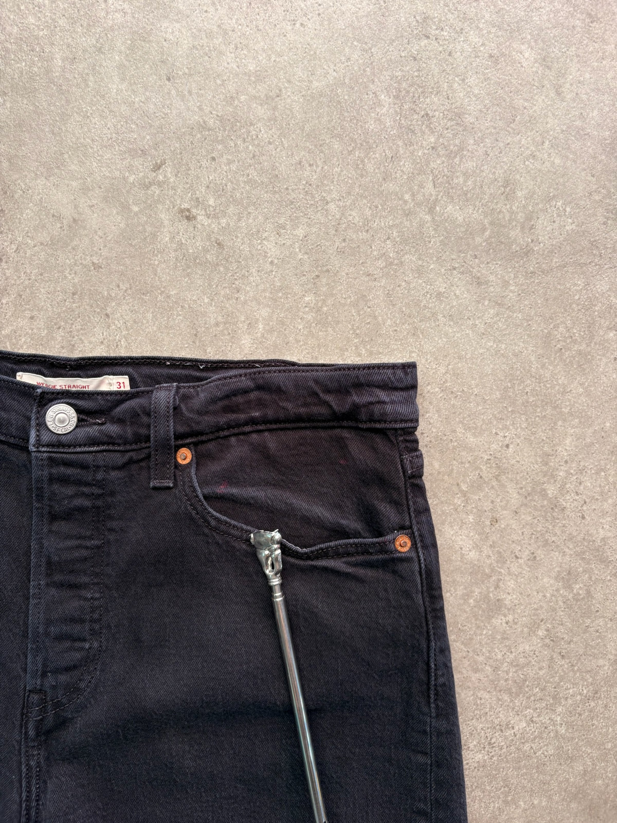 שורט ג'ינס Levi's 501 וינטג׳ פרום-שחור - 31