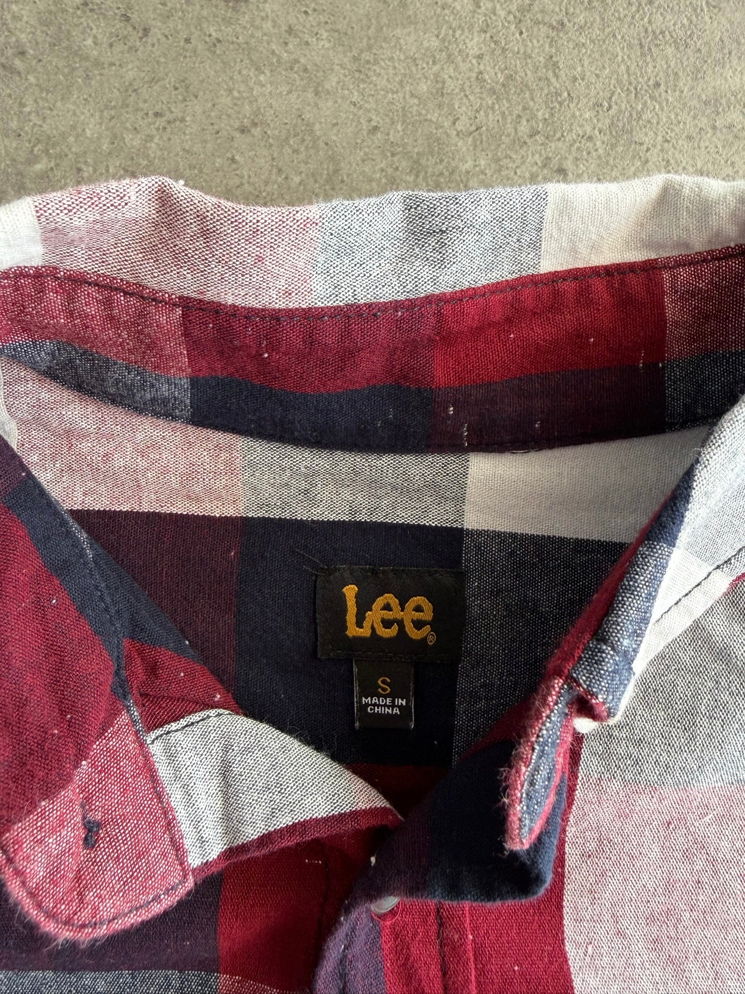חולצת פלנל Lee משבצות וינטג׳ - M