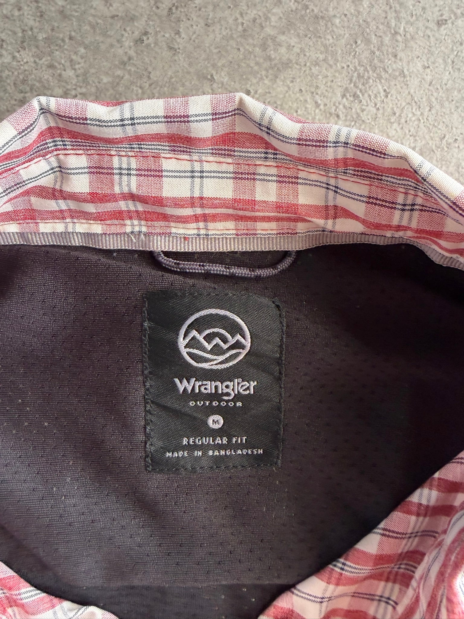 חולצת Wrangler Outdoor משובצת וינטג׳ - M