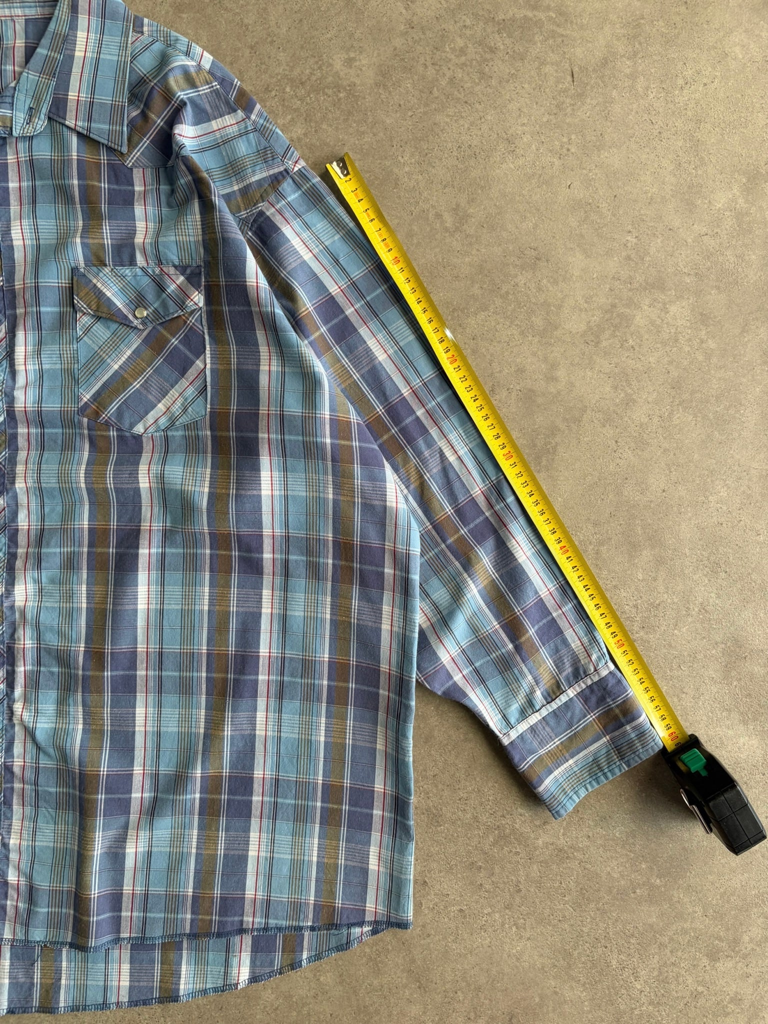 חולצת ווסטרן Wrangler משבצות וינטג׳ - 5XL