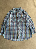 חולצת ווסטרן Wrangler משבצות וינטג׳ - 5XL