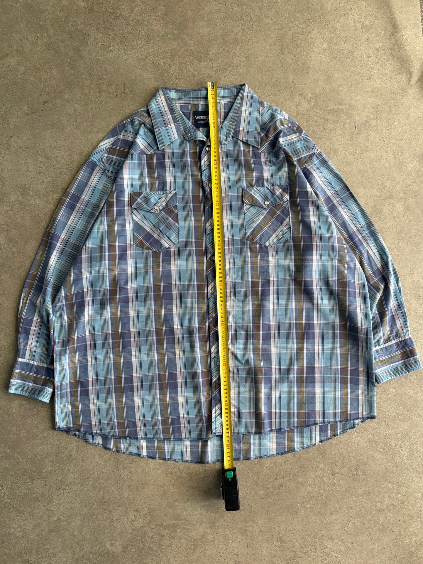 חולצת ווסטרן Wrangler משבצות וינטג׳ - 5XL