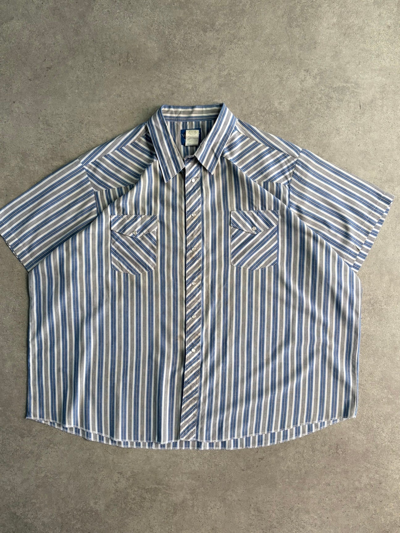 חולצת ווסטרן פסים וינטג׳ - 4XL