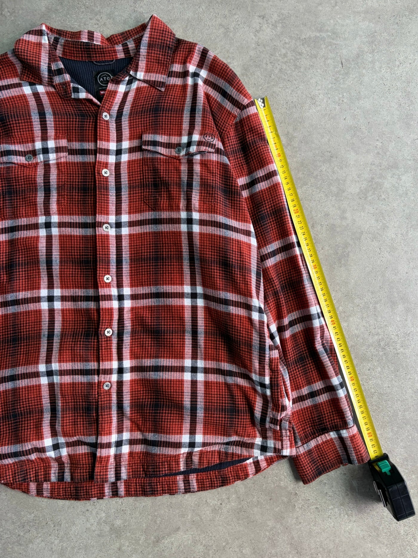 חולצת פלאנל משובצת Wrangler ATG וינטג׳ - XL