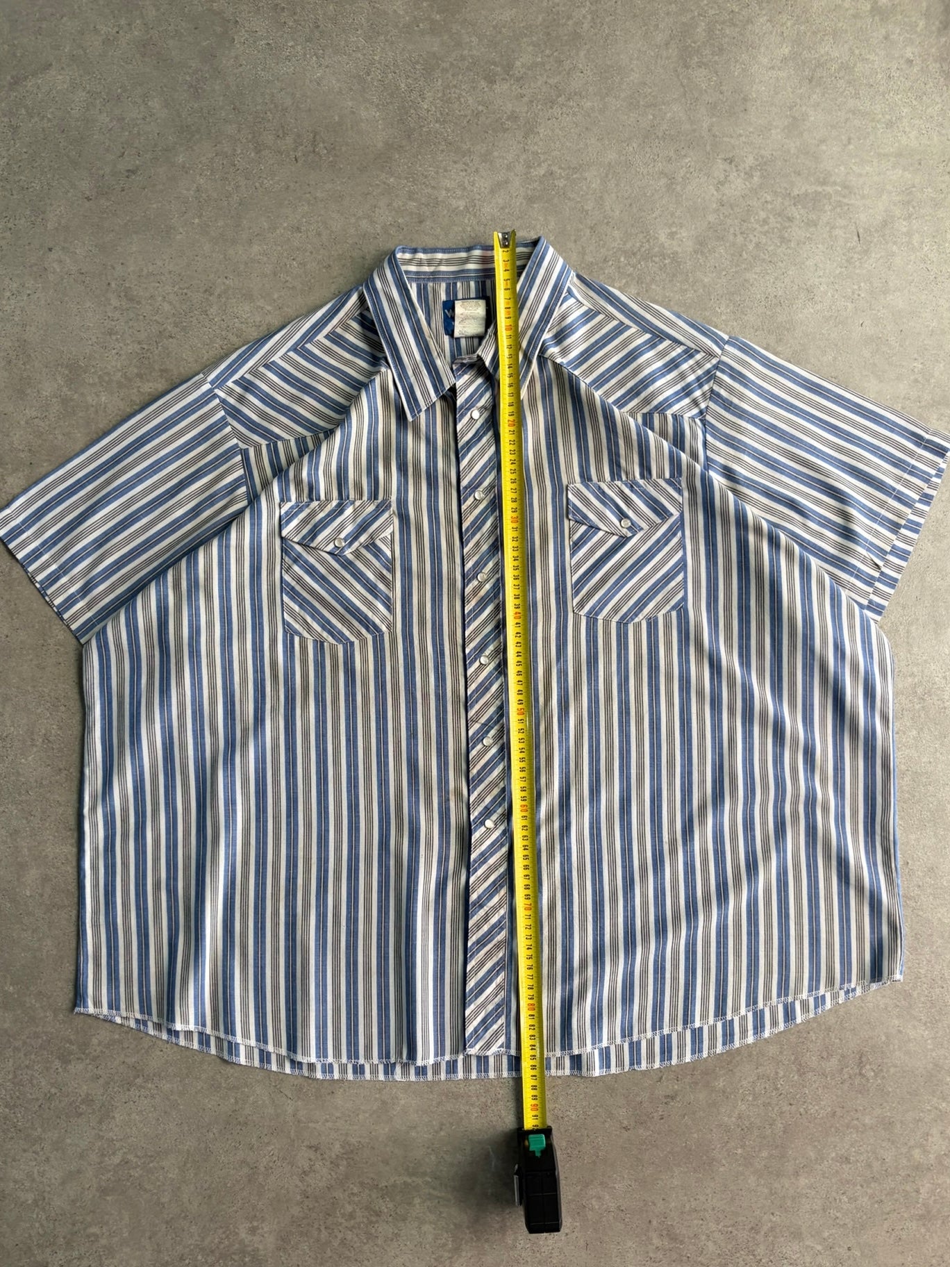 חולצת ווסטרן פסים וינטג׳ - 4XL