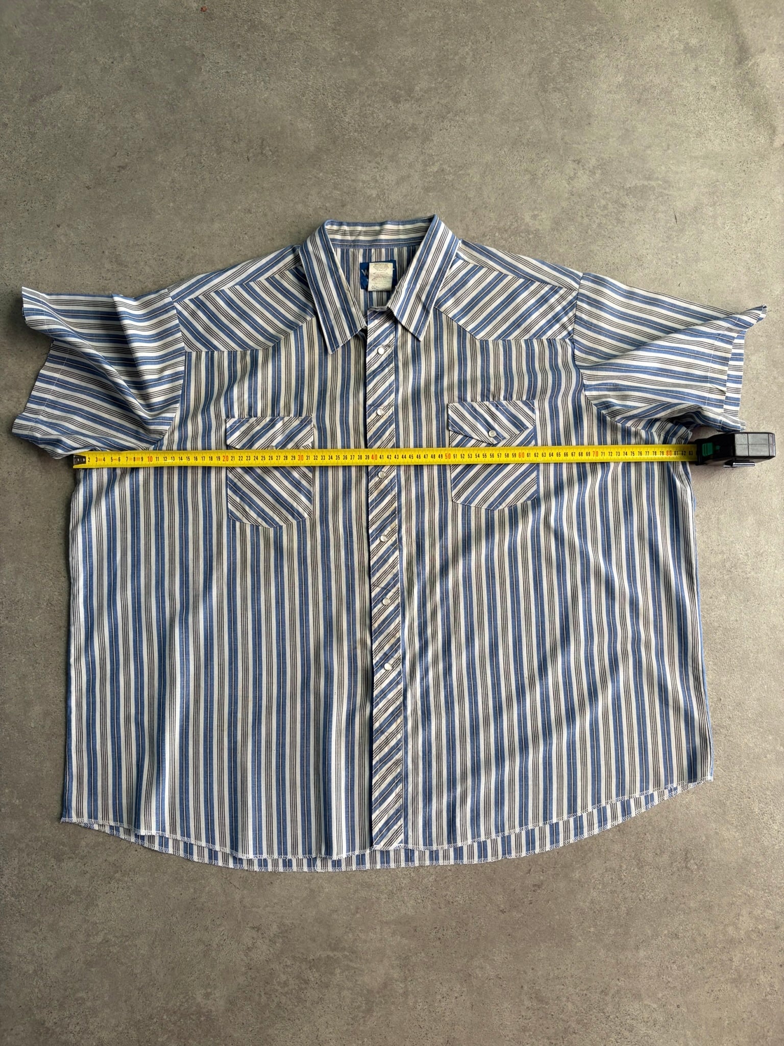 חולצת ווסטרן פסים וינטג׳ - 4XL