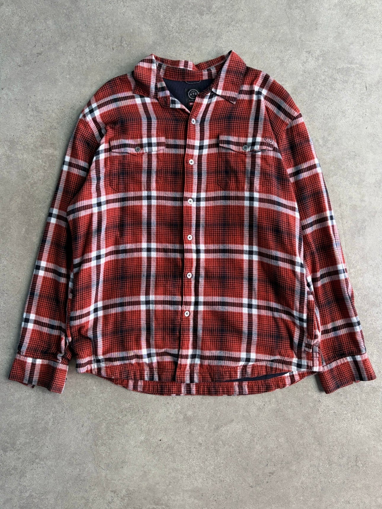 חולצת פלאנל משובצת Wrangler ATG וינטג׳ - XL