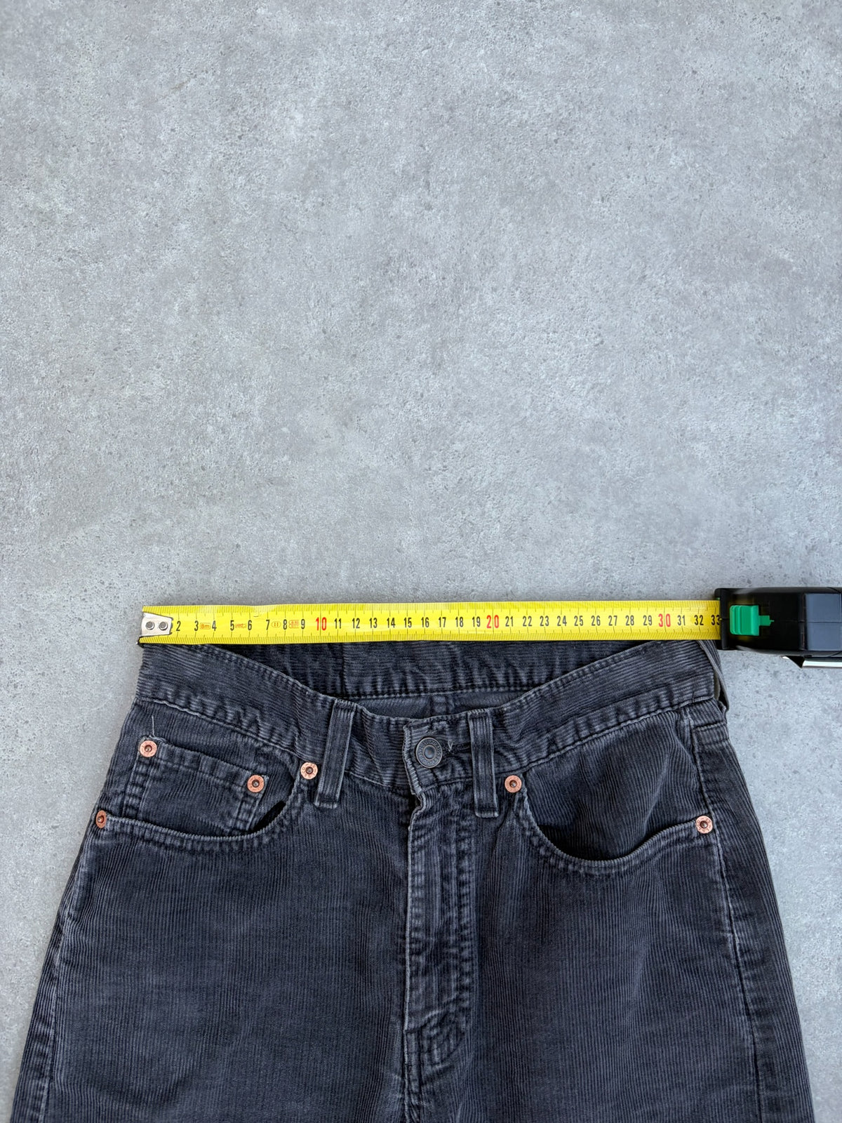 Levi's 505 קורדרוי שחור וינטג׳ - 25