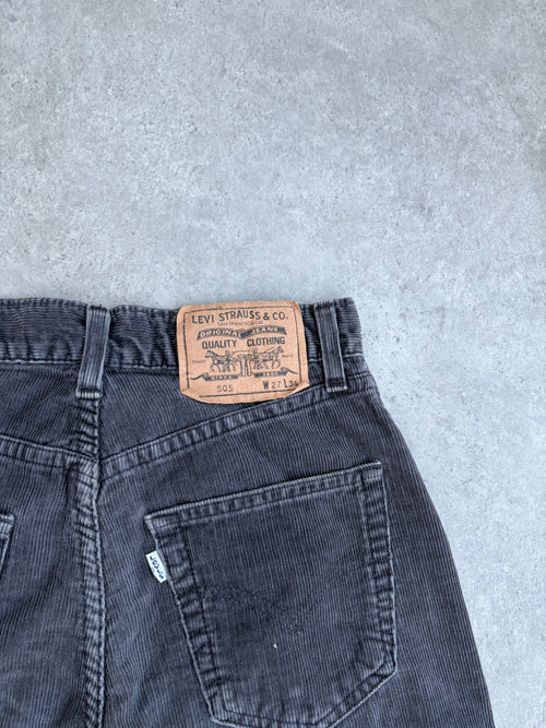 Levi's 505 קורדרוי שחור וינטג׳ - 25