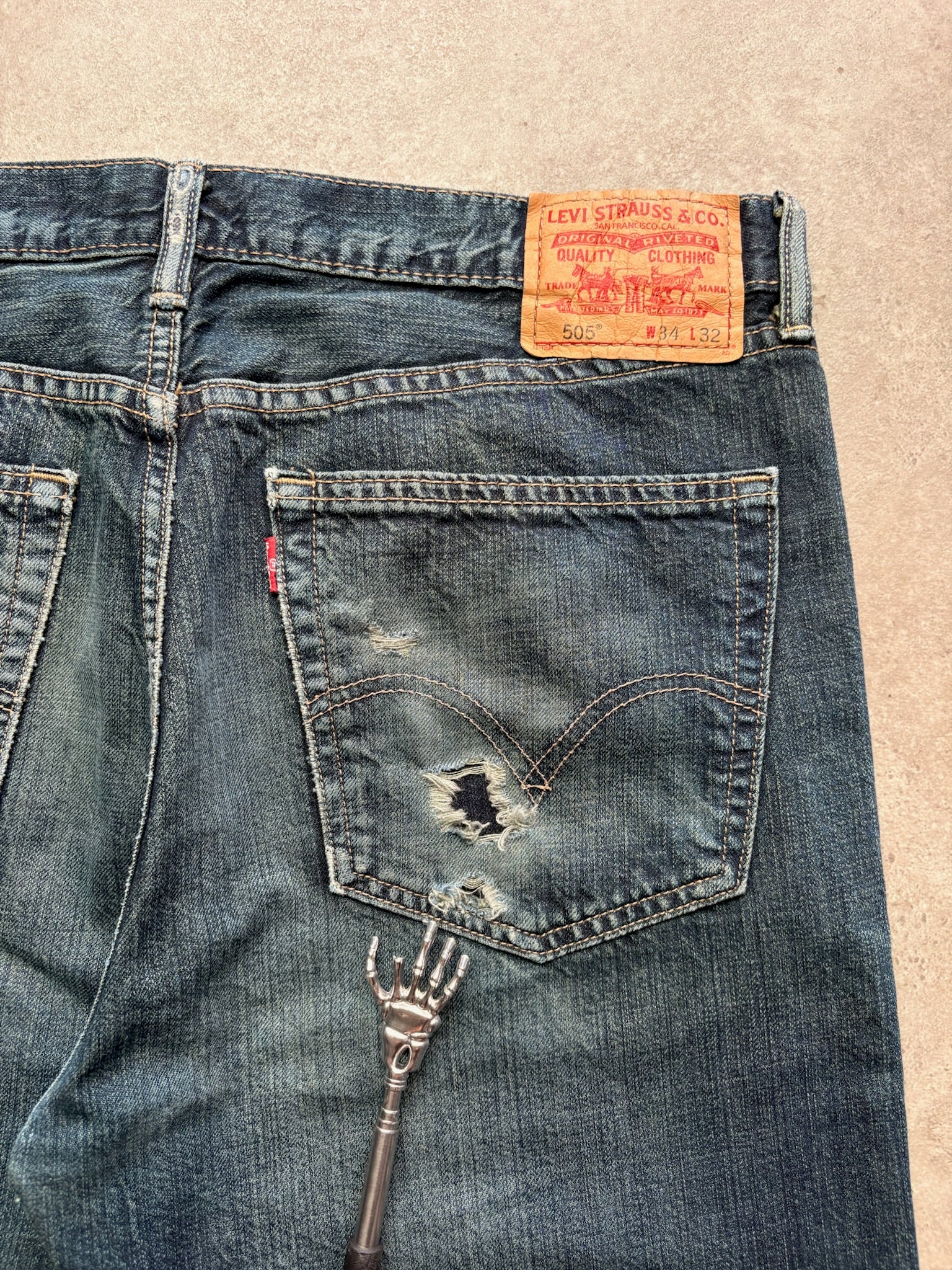 ג׳ינס Levi's 505 סטרייט וינטג׳ - 35