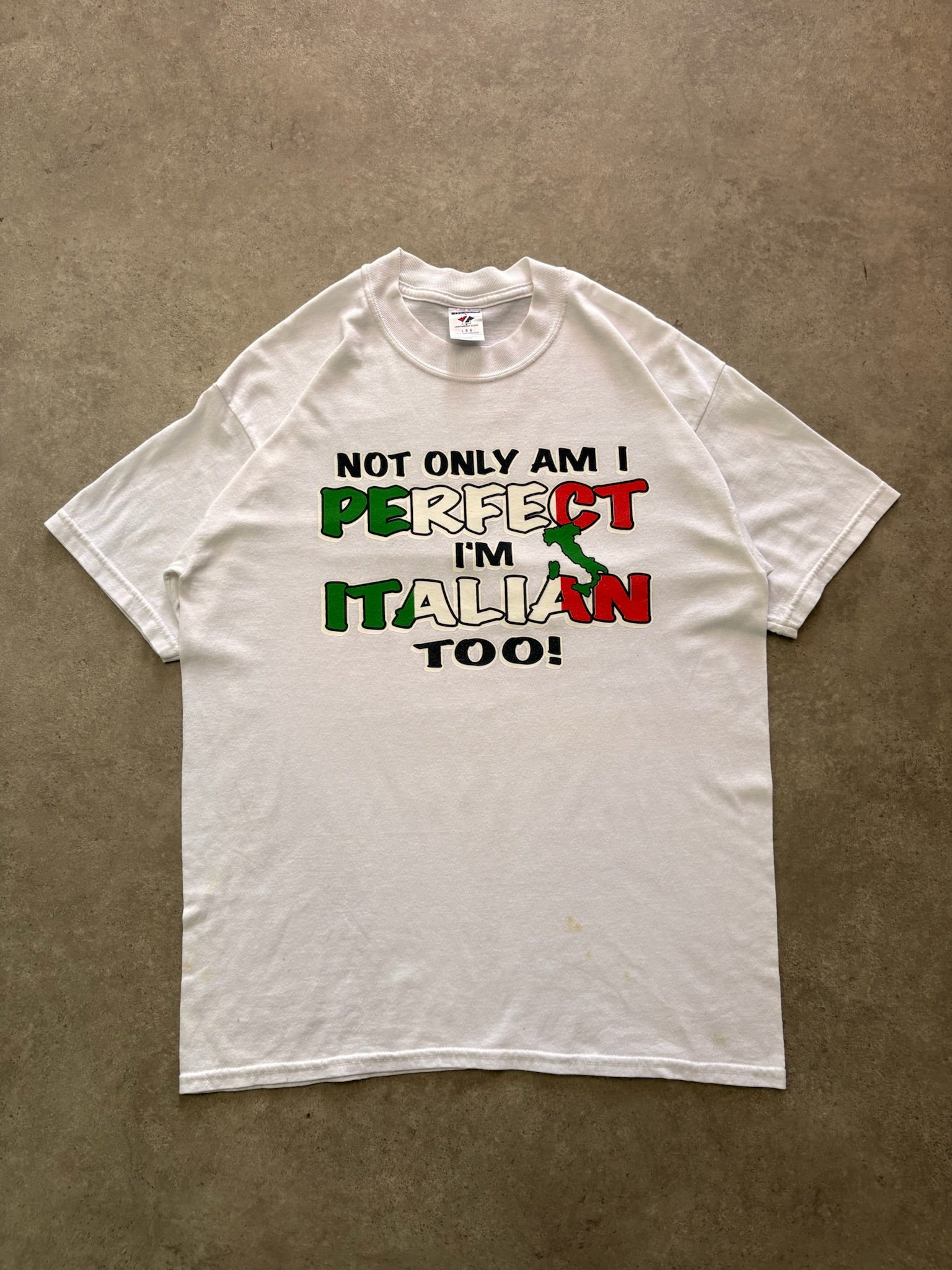 טישירט "I'm Italian Too" וינטג׳ - L