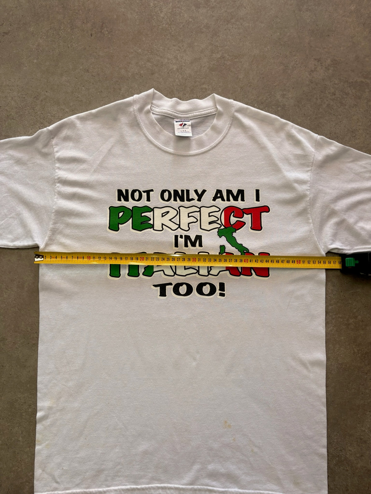 טישירט "I'm Italian Too" וינטג׳ - L