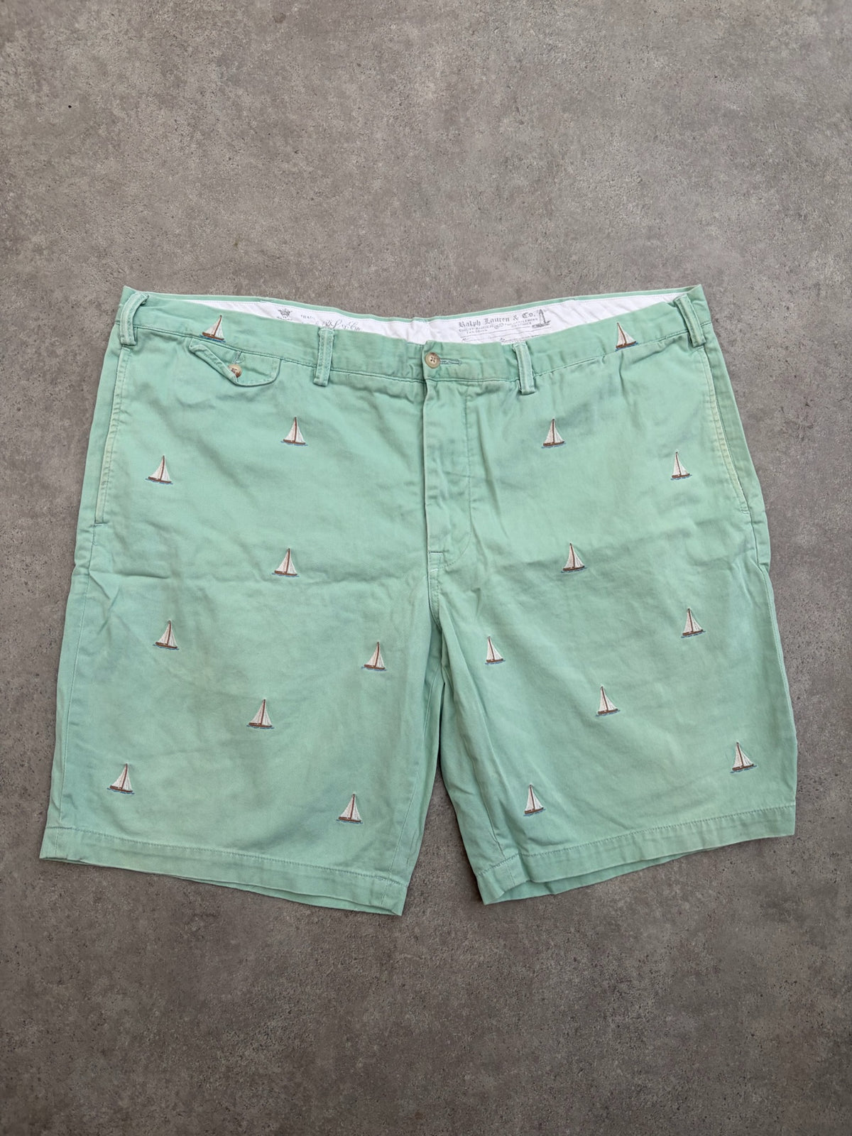 שורט Ralph Lauren עם רקמת סירות וינטג׳ - 44