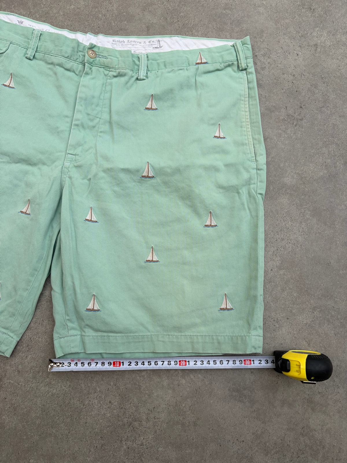 שורט Ralph Lauren עם רקמת סירות וינטג׳ - 44
