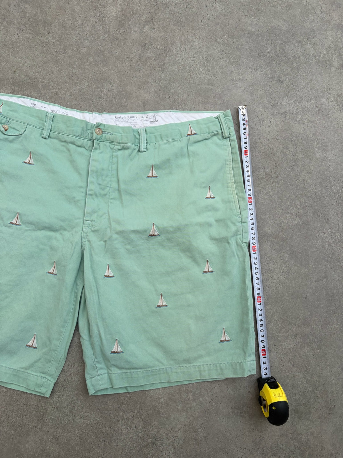 שורט Ralph Lauren עם רקמת סירות וינטג׳ - 44