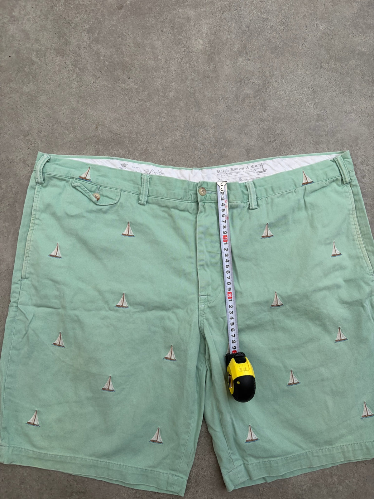 שורט Ralph Lauren עם רקמת סירות וינטג׳ - 44