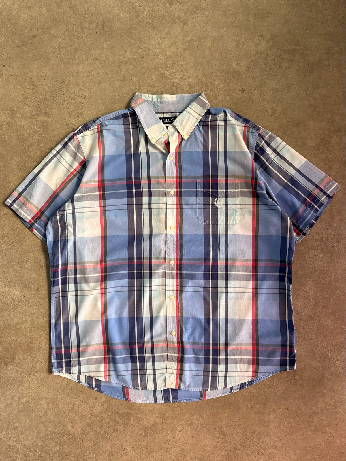 חולצת פלנל משובצת Chaps וינטג׳ - 3XL – חולצת פלנל משבצות וינטג׳ | DNA תל אביב