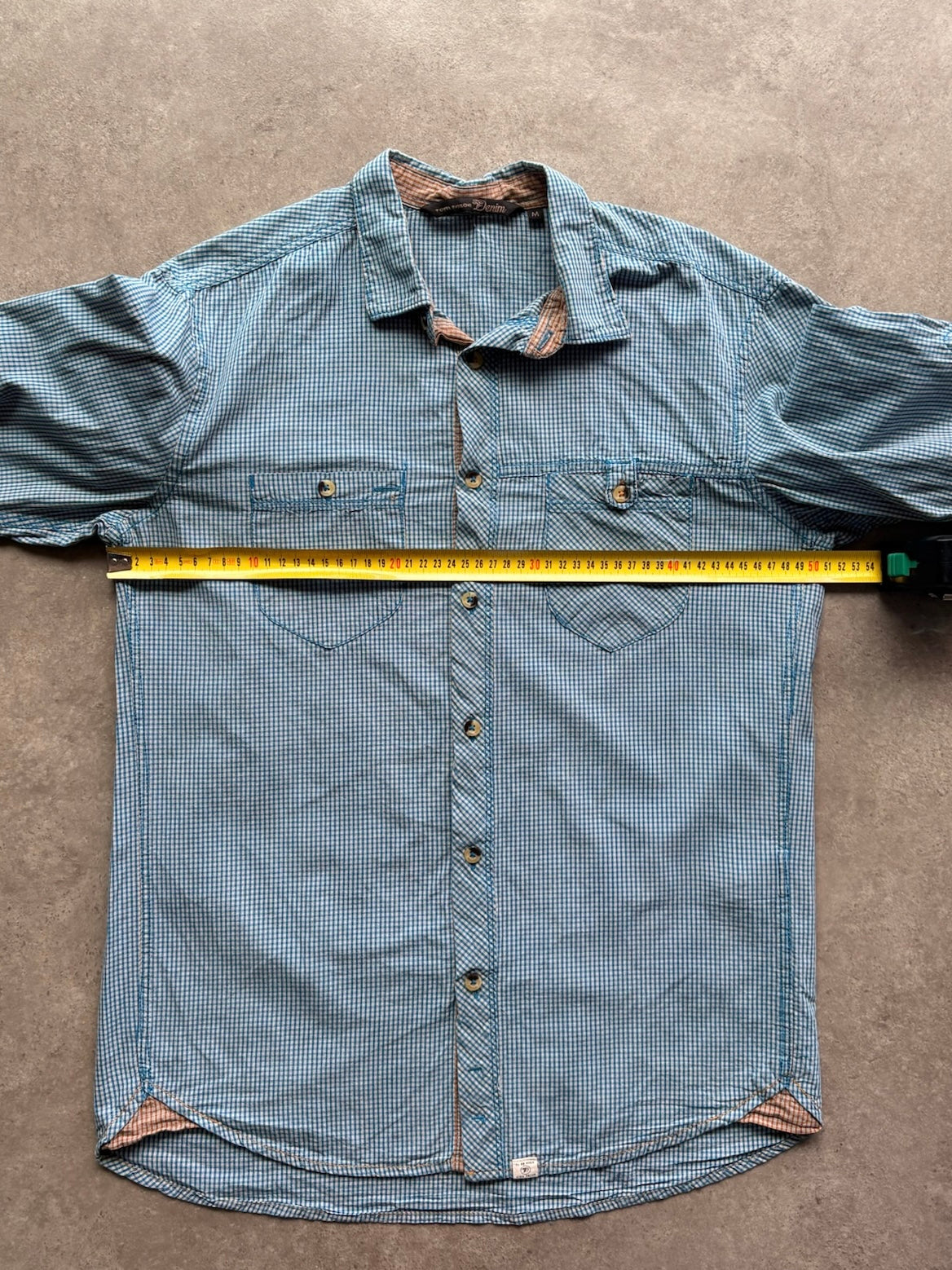 חולצת Tom Tailor Denim משבצות וינטג׳ - S