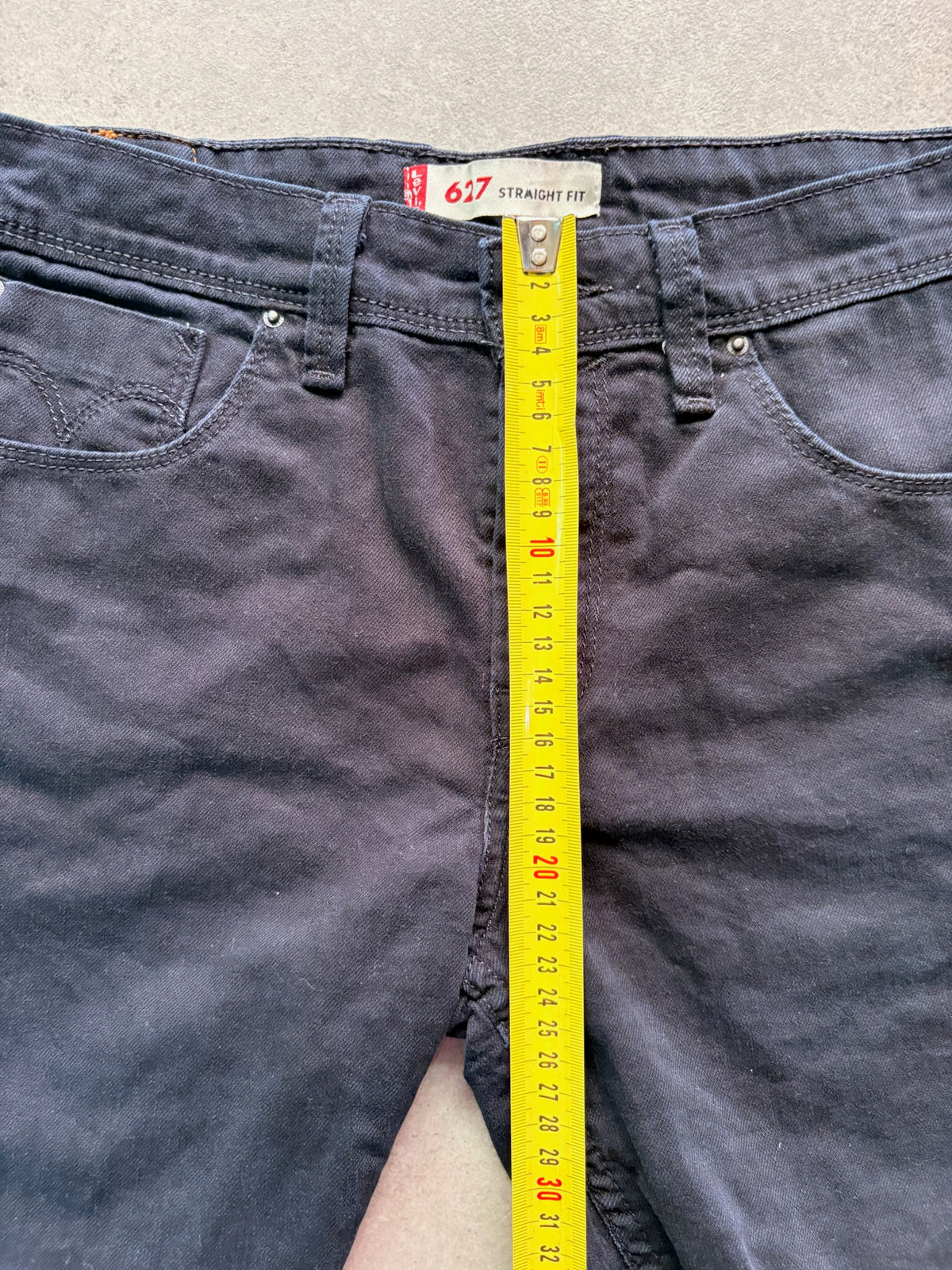 שורטס ג׳ינס Levi's 627 שחור קאט-אוף וינטג׳ - 29