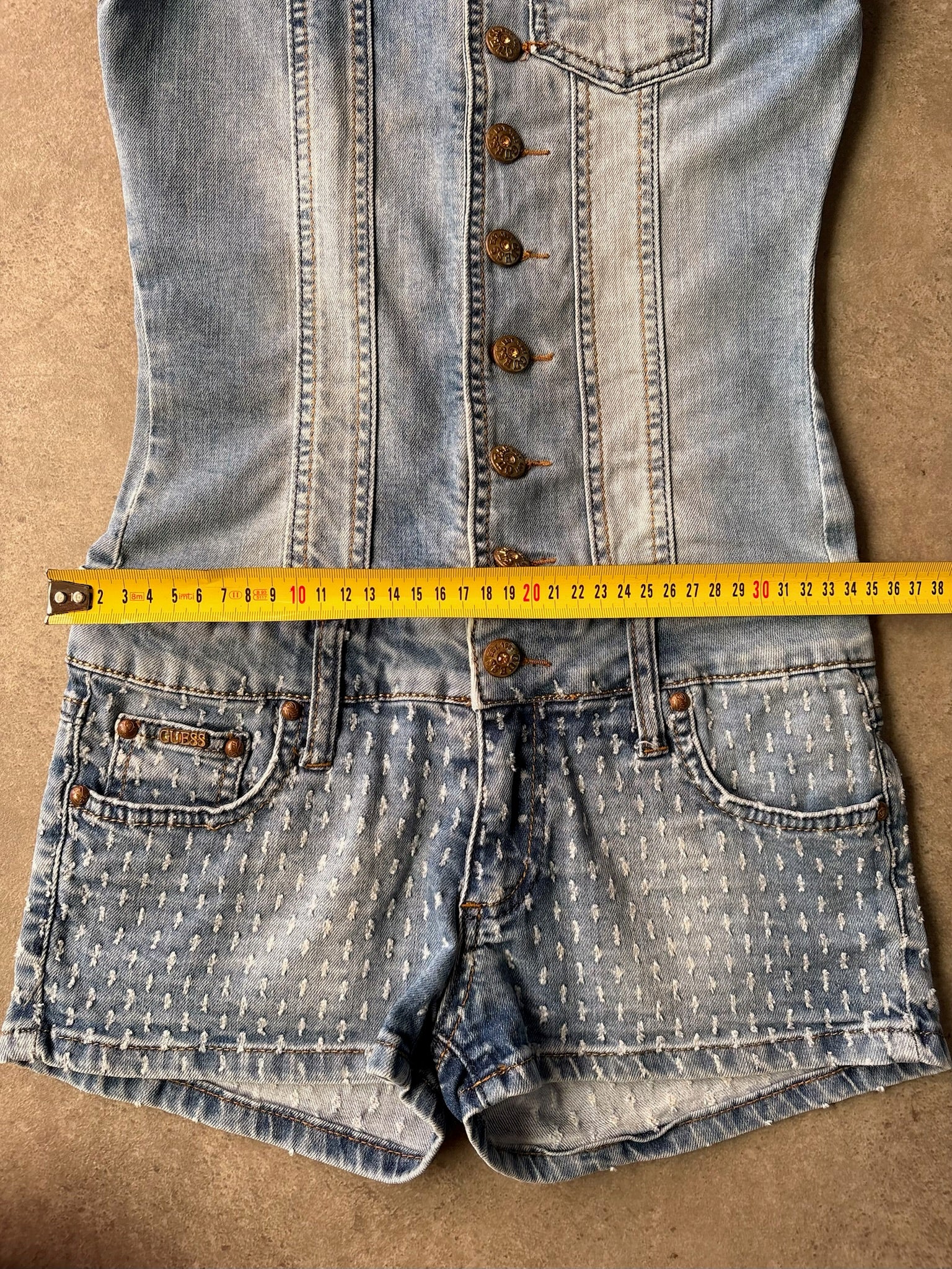 אוברול ג׳ינס קצר Guess וינטג׳ - 27