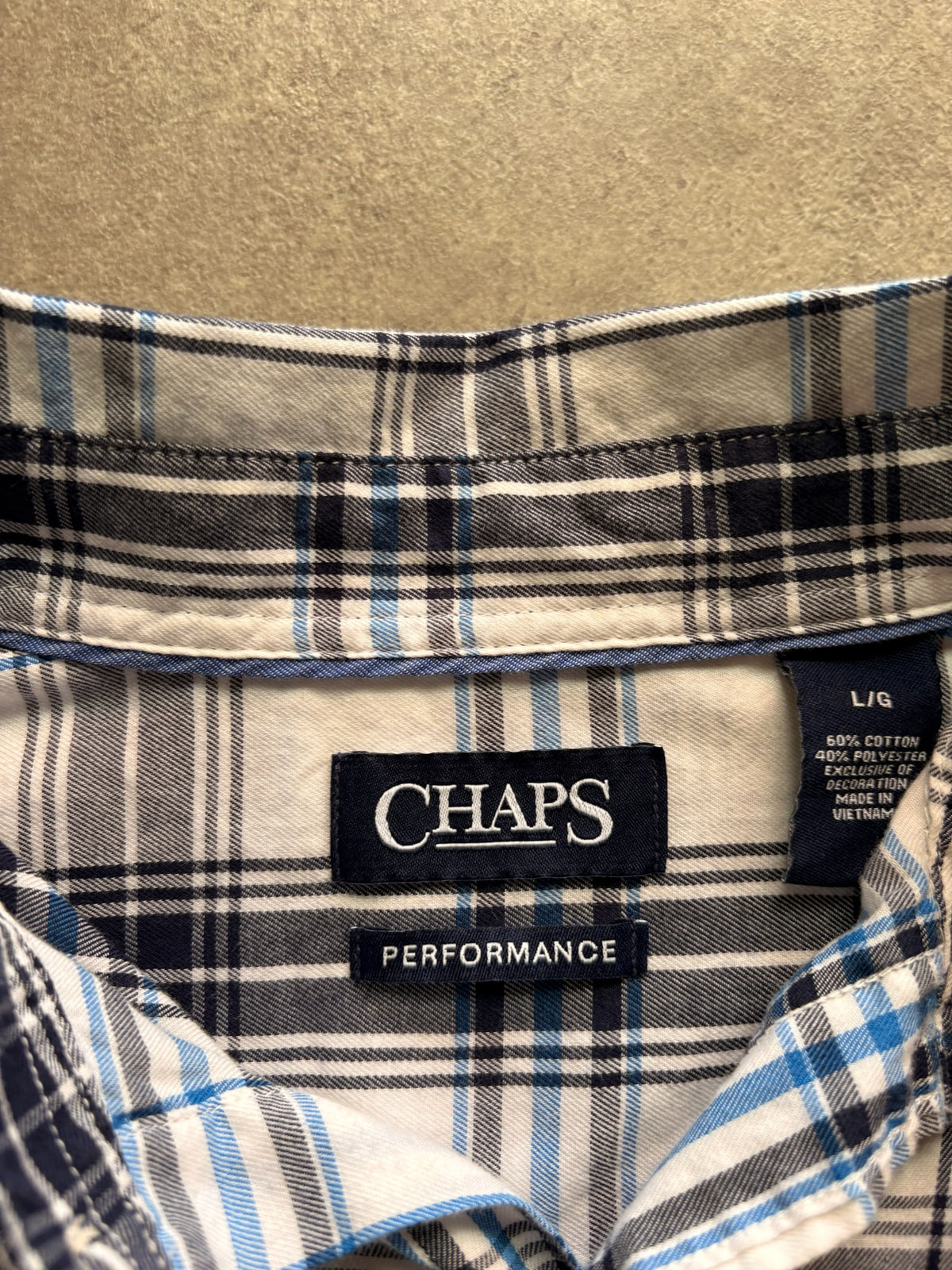 חולצת משבצות Chaps וינטג׳ - XL