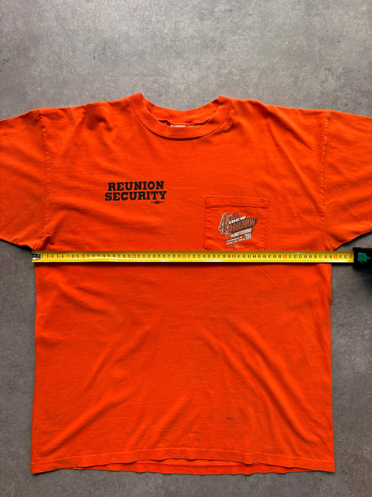 טי שירט IBEW Reunion Security וינטג׳ - XL