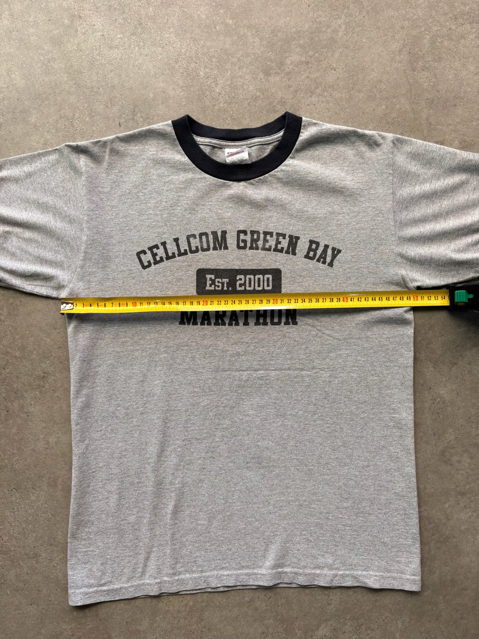 טישירט רינגר Cellcom Green Bay Marathon וינטג׳ - S