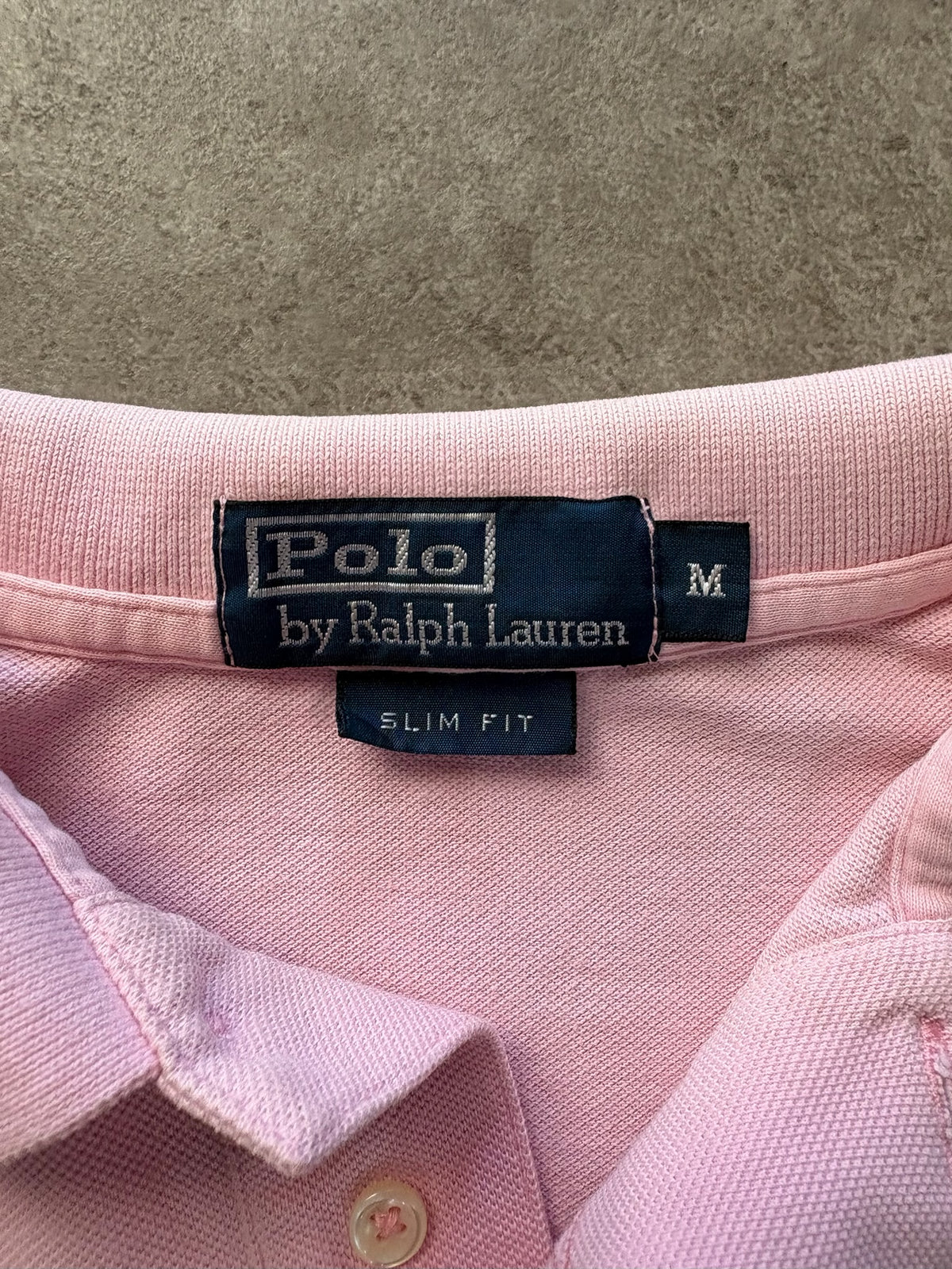 חולצת פולו Ralph Lauren ורודה וינטג׳ - S