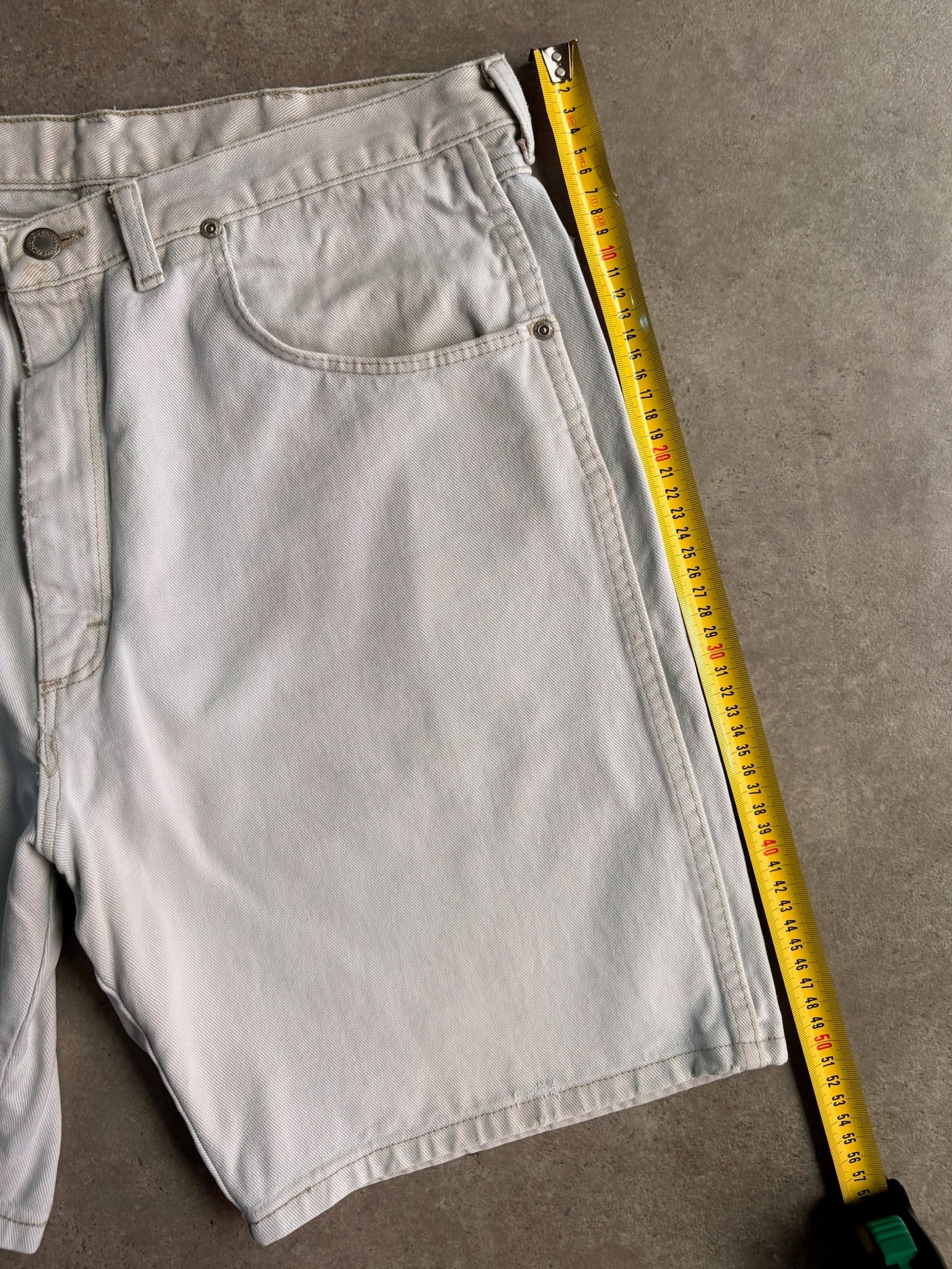 שורטס ג׳ינס Wrangler לבן וינטג׳ - 33