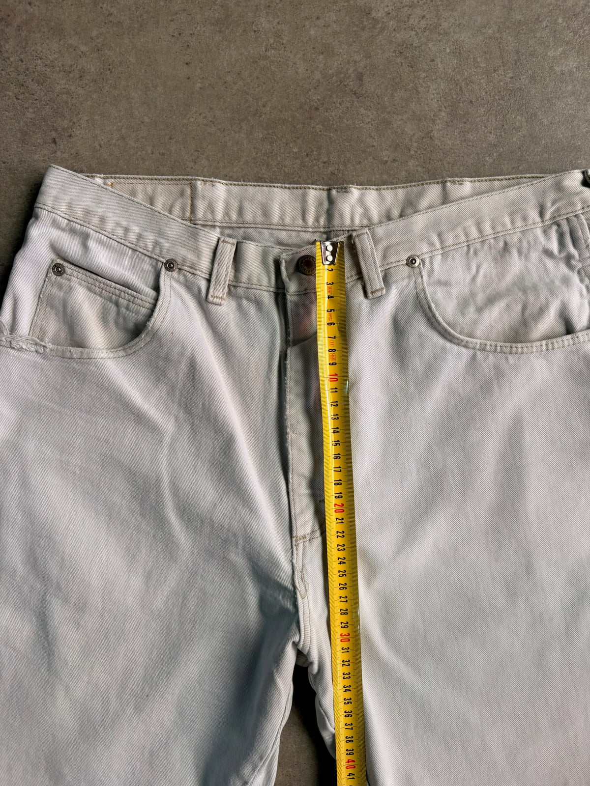 שורטס ג׳ינס Wrangler לבן וינטג׳ - 33