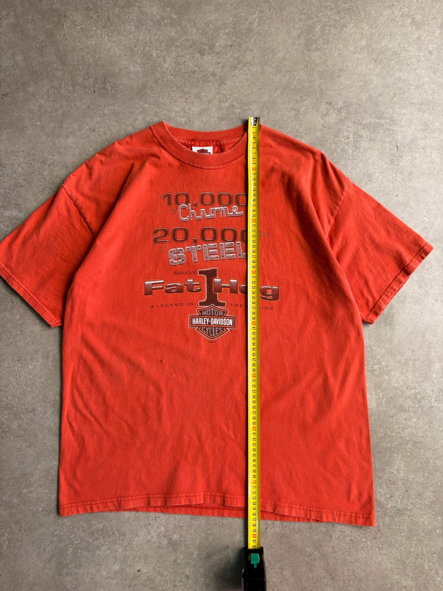 טי שירט Harley-Davidson Fat Hog וינטג׳ - L