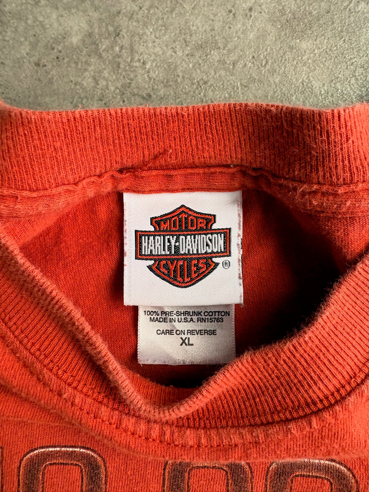 טי שירט Harley-Davidson Fat Hog וינטג׳ - L
