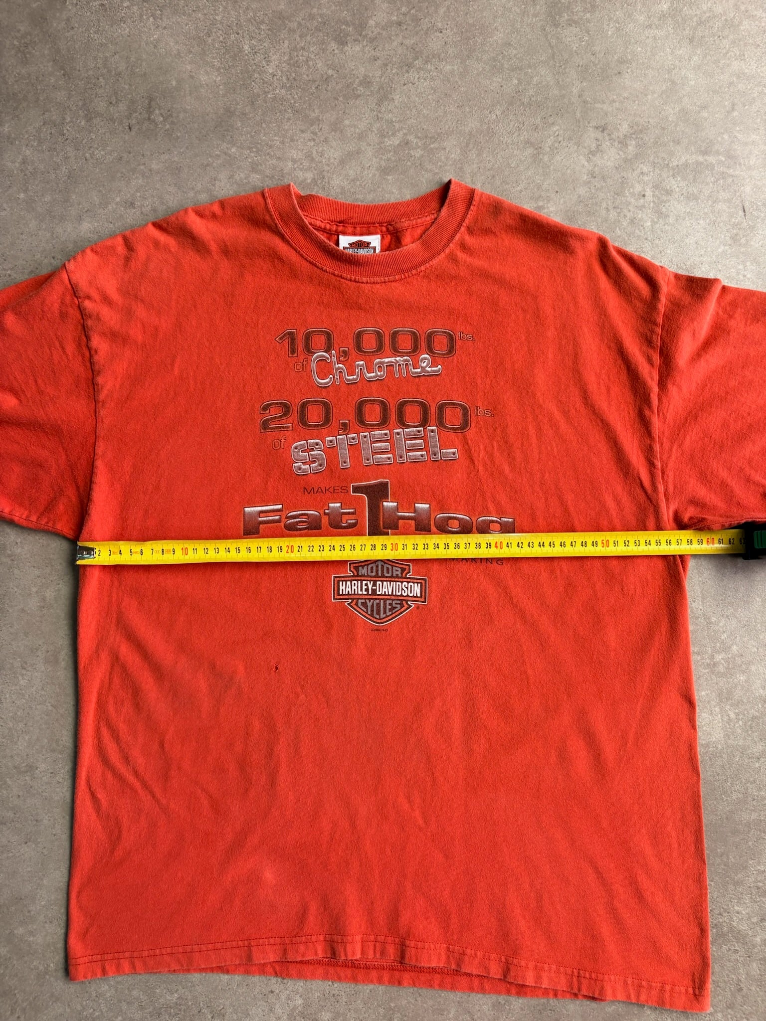 טי שירט Harley-Davidson Fat Hog וינטג׳ - L