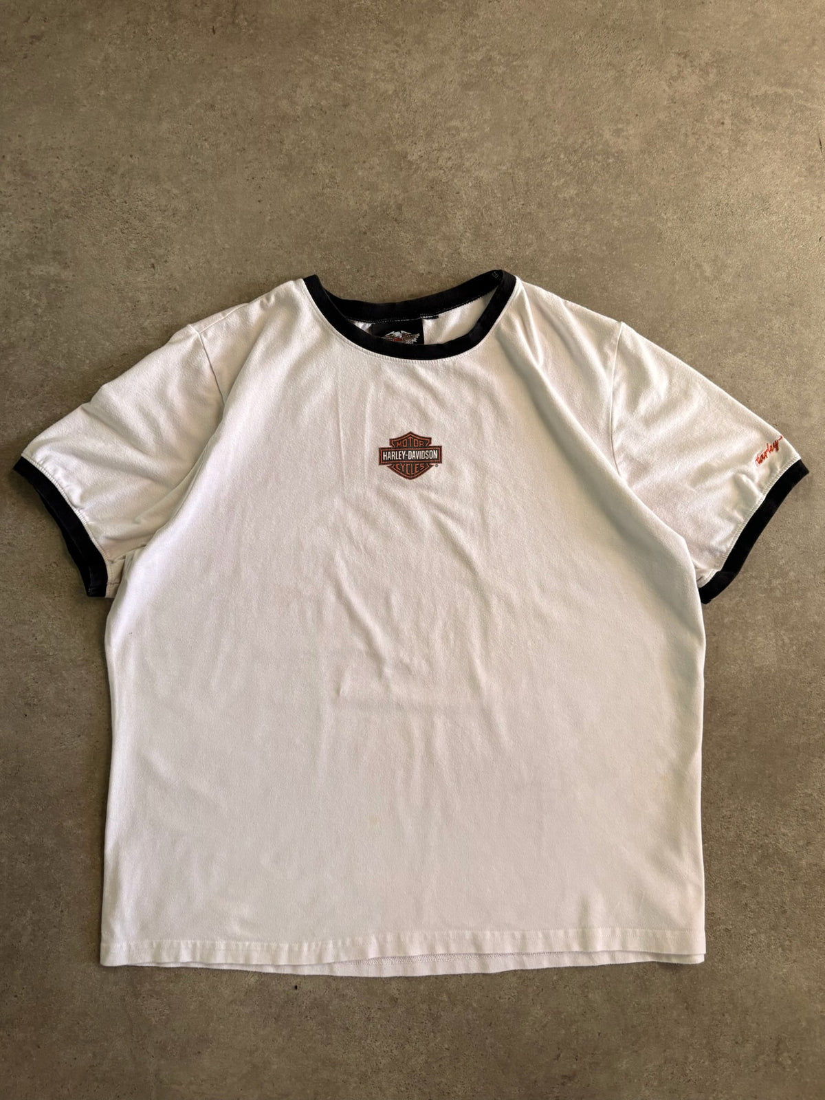 טישירט רינגר Harley-Davidson וינטג׳ - XL