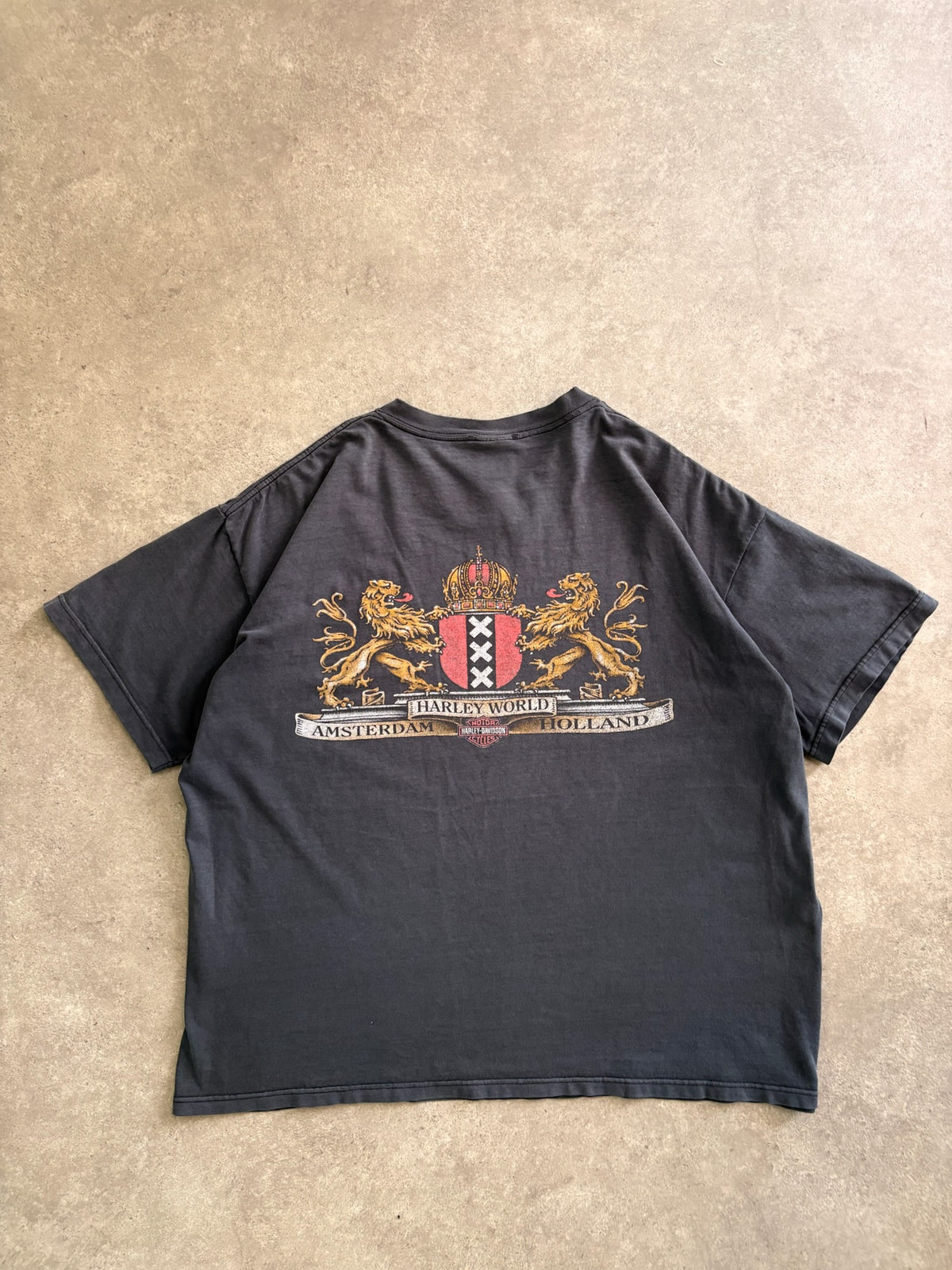 טי שירט Harley Davidson Amsterdam וינטג׳ - XL