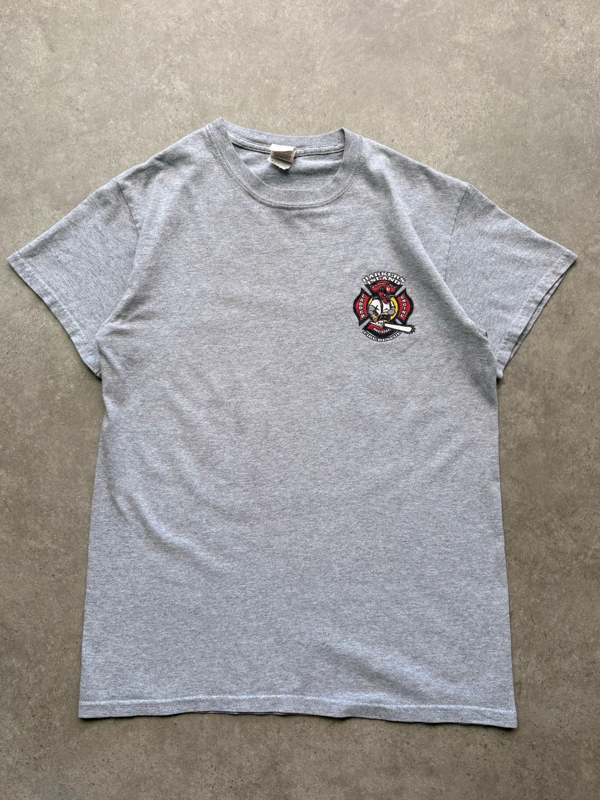טי שירט כבאות Harkers Island Fire Rescue וינטג׳ - XS