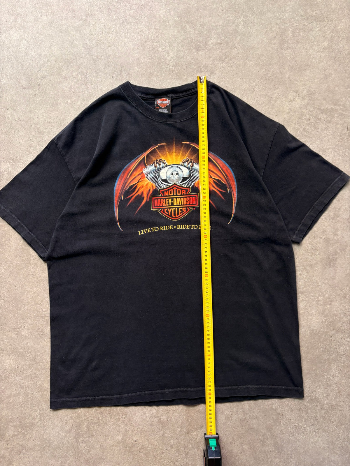 טישירט Harley Davidson וינטג׳ הדפס נשר - XL