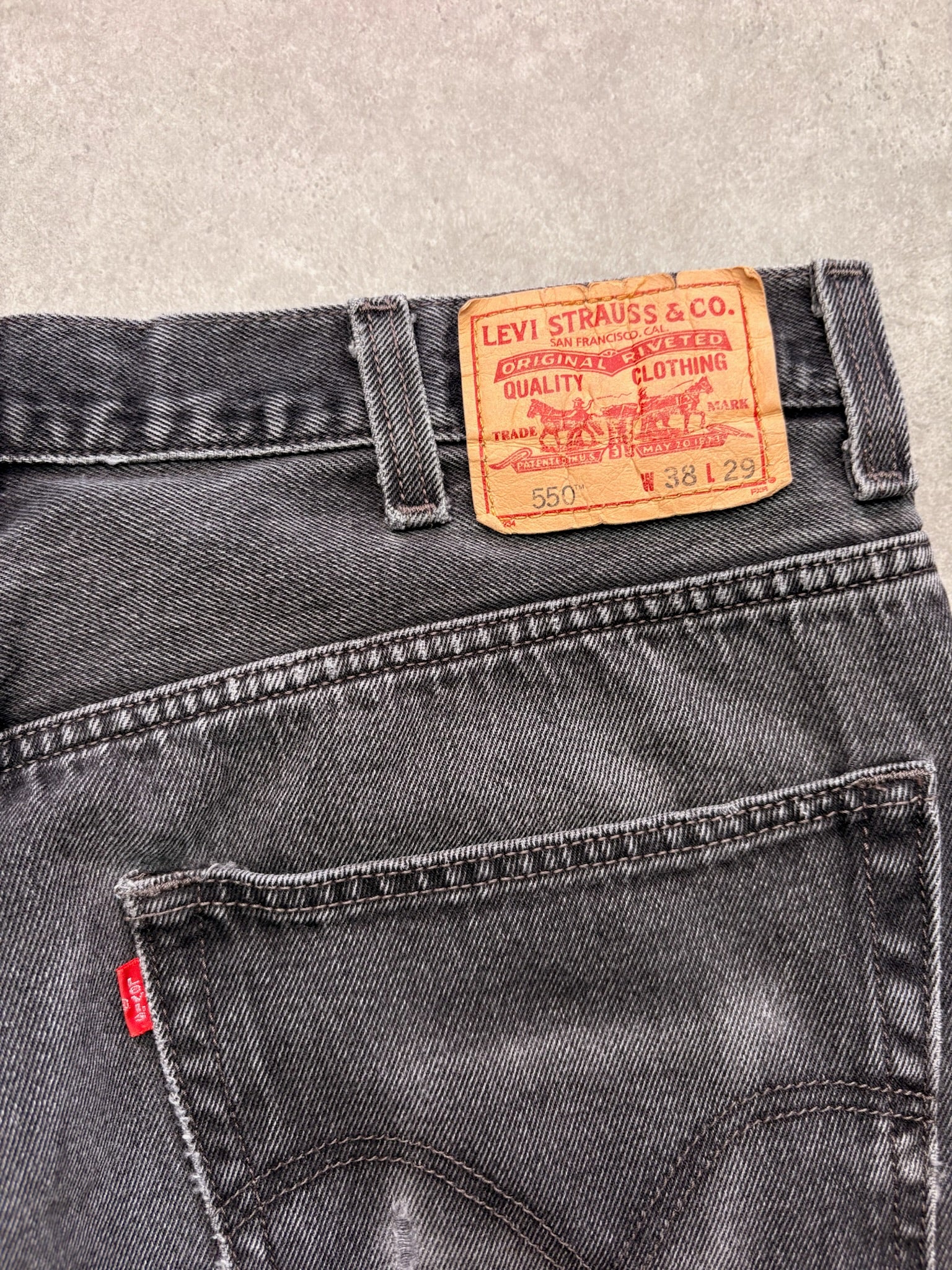 ג׳ינס Levi's 550 שחור וינטג׳ - 36
