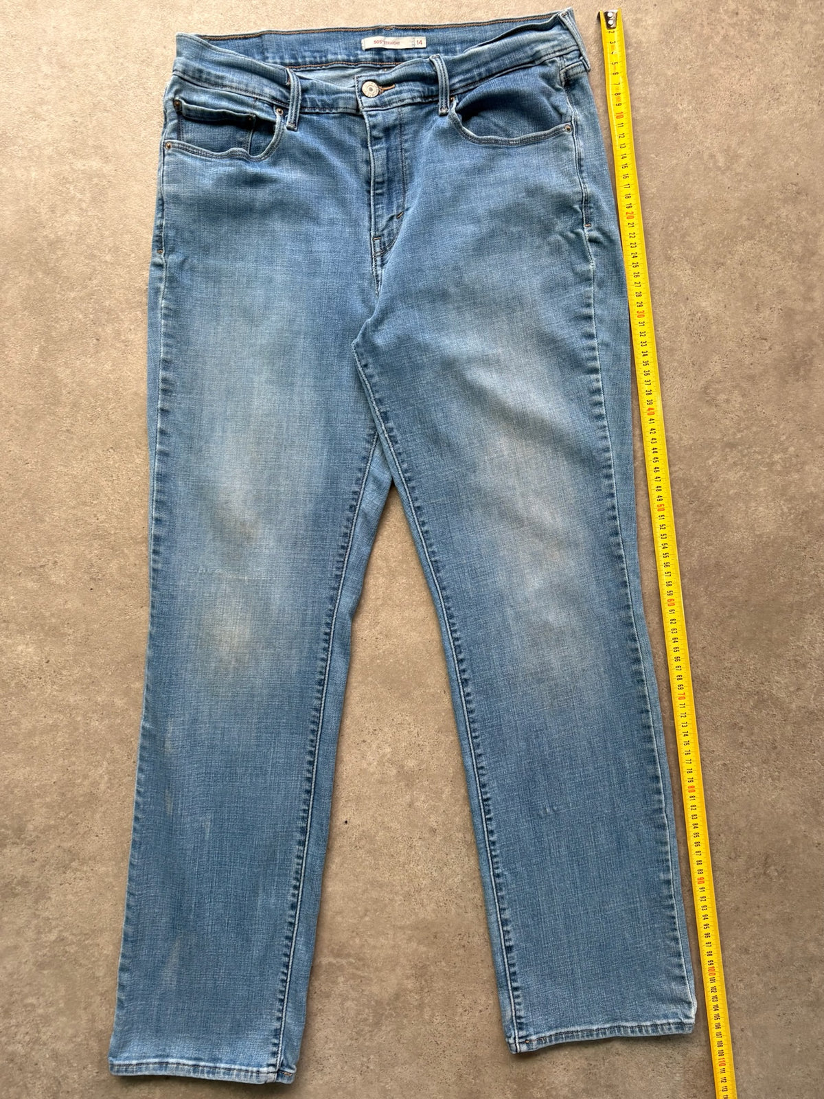 ג'ינס Levi's 505 Straight וינטג׳ - 31 – ג׳ינס ליוויס וינטג׳, תמונה 9