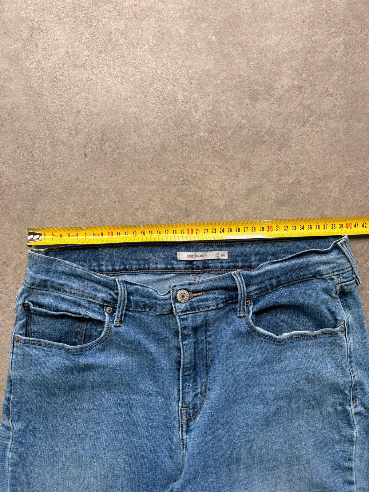 ג'ינס Levi's 505 Straight וינטג׳ - 31 – ג׳ינס ליוויס וינטג׳, תמונה 8