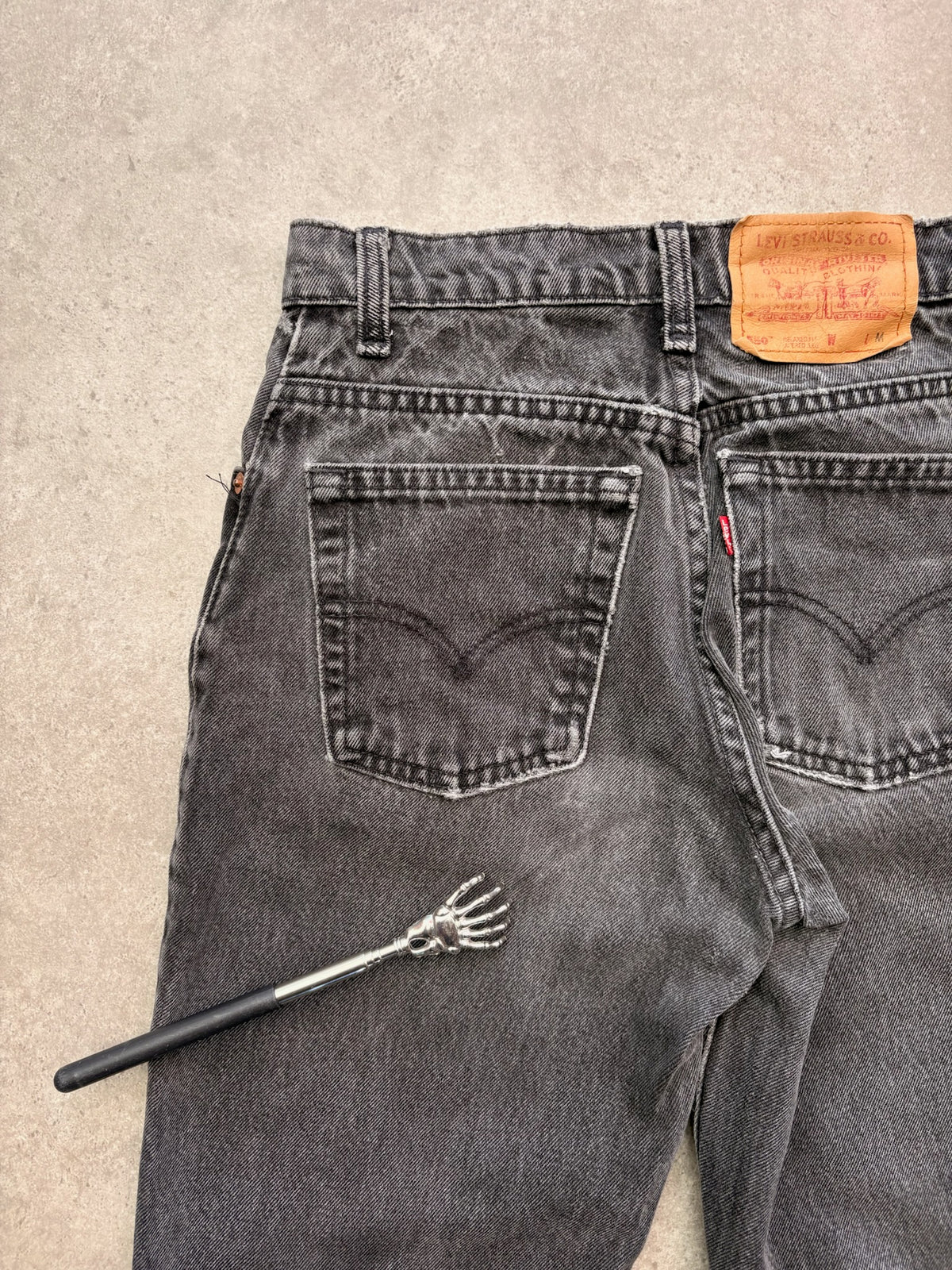 ג'ינס Levi's 550 שחור וינטג׳ - 26 – ג׳ינס ליוויס וינטג׳, תמונה 3