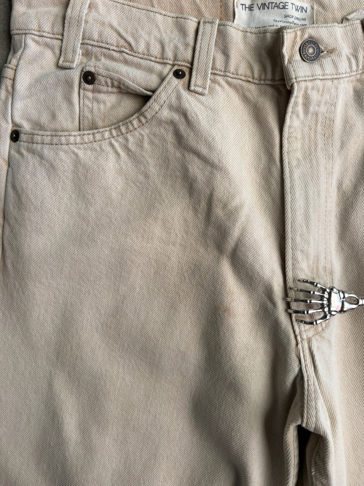 ג'ינס Levi's 550 וינטג׳ בז' - מידה 32 – ג׳ינס ליוויס וינטג׳, תמונה 6