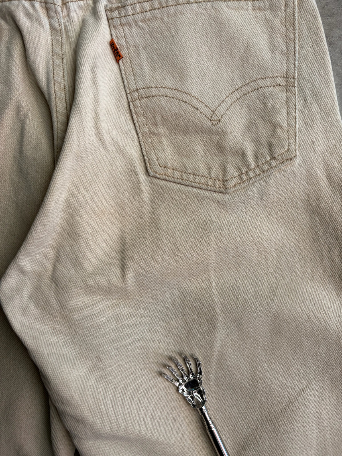 ג'ינס Levi's 550 וינטג׳ בז' - מידה 32 – ג׳ינס ליוויס וינטג׳, תמונה 3